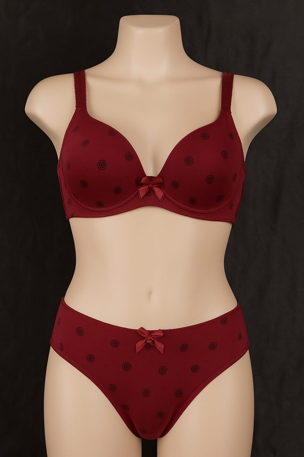 Comfort Fit Full-Coverage Bra & Panty Set – Padded with Hook Belt Design