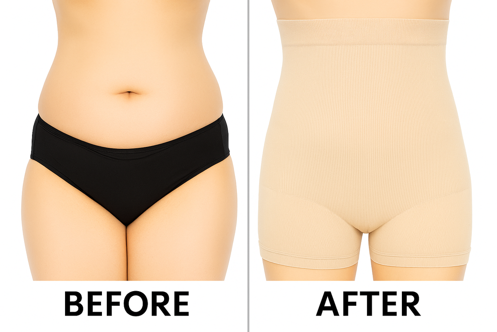 High-Waist Tummy Control Shapewear Belt – Seamless Slimming Body Shaper