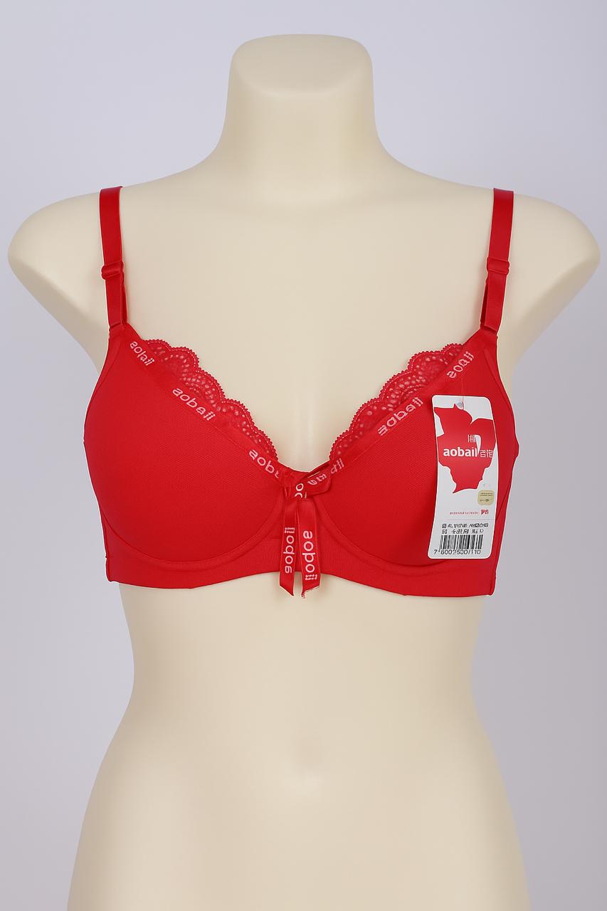 "Ring Detail Underwire Bra – Light Padding, Elegant Fit"