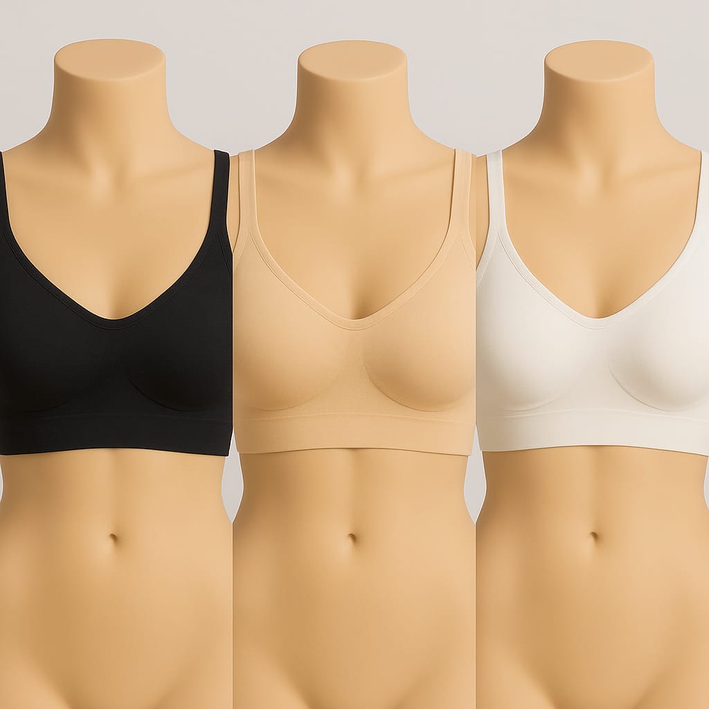 Air Bra – Premium Summer Hosiery Fabric, Stretchable & Flexible, Non-Padded with Ring Design